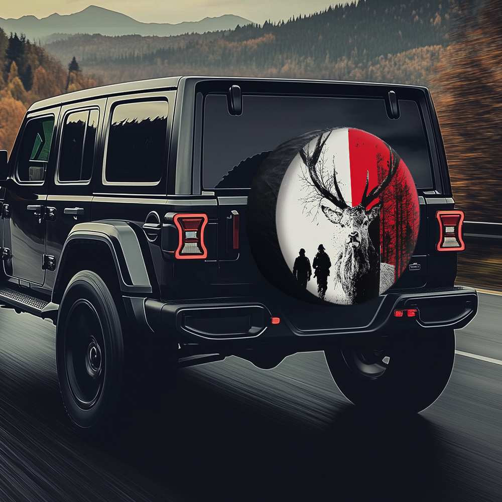 Outdoor Adventure Jeep - Чехол на шину с рисунком охоты