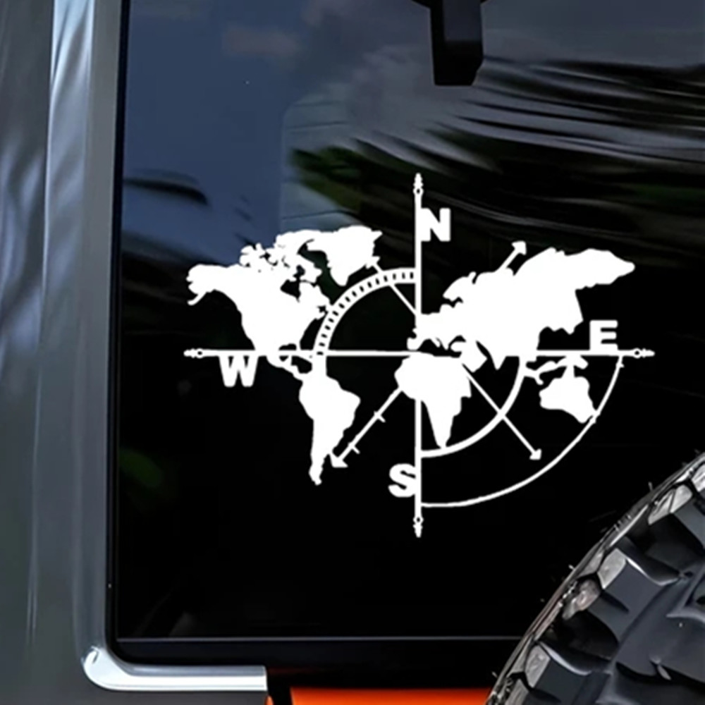 Виниловая наклейка с компасом  – обзор и цена Outdoor Adventure Jeep